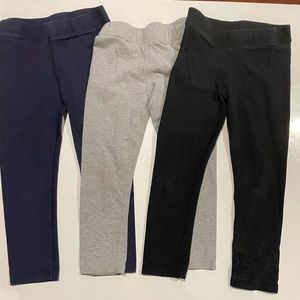 Primary Leggings Navy, Black, Grey. Size 5